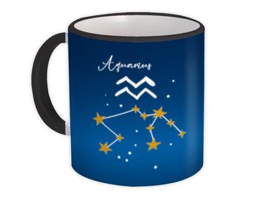 Aquarius Constellation : Gift Mug Zodiac Sign Horoscope Astrology Birthday Stars