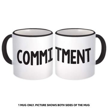 Commitment Sign : Gift Mug Engagement Wedding Husband Wife Party Proposal Funeral