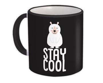 Stay Cool Polar Bear Art Print : Gift Mug Cute Sweet Animal Baby Shower Nursery Decor
