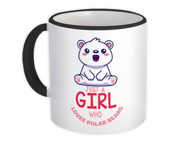 For Baby Girl Polar Bear Drawing : Gift Mug Cute Sweet Art Print Kid Child Room Decor