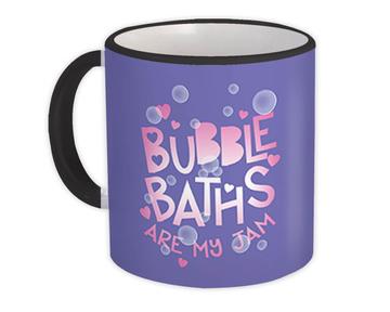 Cute Sign For Bathroom : Gift Mug Bubble Baths Bath Lover Hearts Funny Art Print