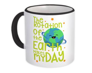 Cute Art For Astronomy Teacher : Gift Mug Astronomer Earth Rotation Physics Planet