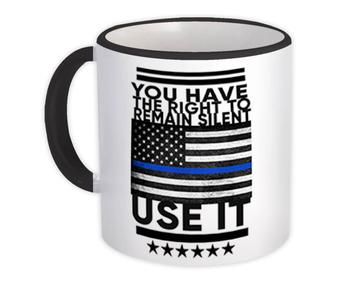 For Policeman Police Officer : Gift Mug American Flag Law Enforcement Cop USA Criminal