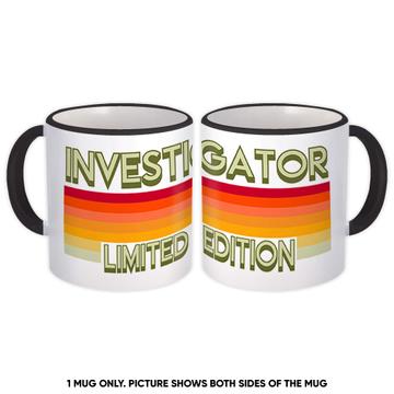 For Investigator Limited Edition : Gift Mug Fraud Investigation Detective Spy Stripes