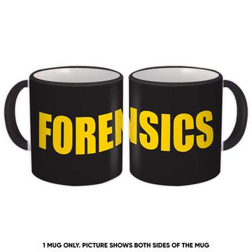 Forensics Art Print : Gift Mug For Forensic Scientist Crime Scene Investigator Criminologist