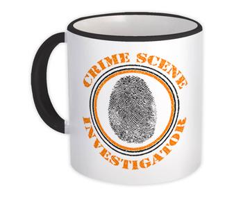 For Crime Scene Investigator : Gift Mug Criminologist Forensics Pathologist Fingerprint