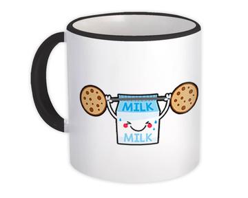 Milk Cookies : Gift Mug Cute Kids Children Art Print For Nursery Decor Food Drink Health