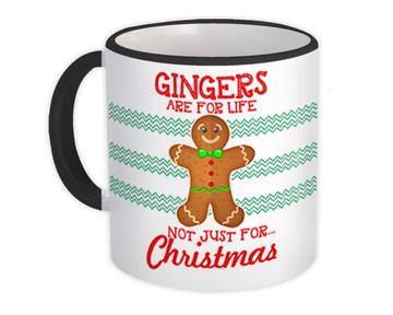 Gingerbread Funny Quote : Gift Mug Ugly Christmas Food Gingers Are For Life Print