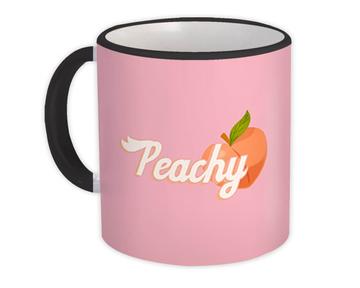 Peachy Peach : Gift Mug Retro Vintage Art For Girl Friend Fruit Summer Hot Sexy