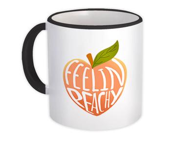 Feeling Peachy : Gift Mug For Sexy Girl Friend Summer Fruit Retro Vintage Art Print Hot