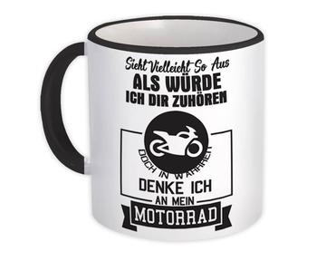 For Biker Motorcycle Lover : Gift Mug Rider Speed Velocity Sport Best Friend Humor German