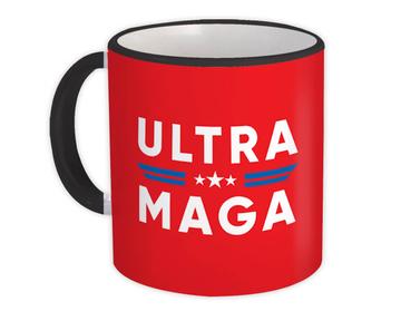 Ultra MAGA : Gift Mug Anti Biden Proud American Funny Humor Art Print USA Trump Politics