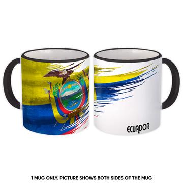 Ecuador Flag : Gift Mug Ecuadorean Travel Expat Country Artistic