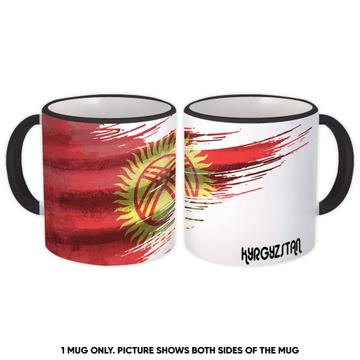 Kyrgyzstan Flag : Gift Mug Kyrgyz Travel Expat Country Artistic