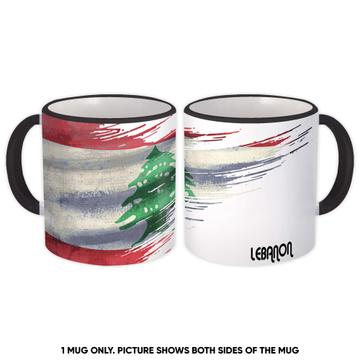 Lebanon Flag : Gift Mug Lebanese Travel Expat Country Artistic