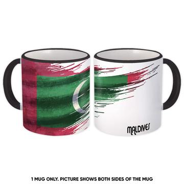 Maldives Flag : Gift Mug Maldivian Travel Expat Country Artistic