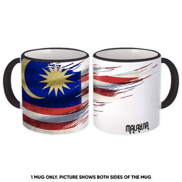 Malaysia Flag : Gift Mug Malaysian Travel Expat Country Artistic
