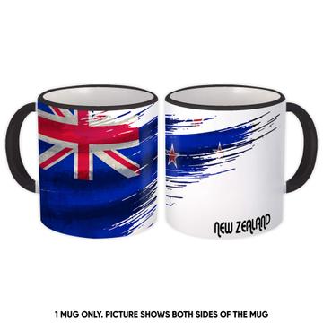 New Zealand Flag : Gift Mug Zealander Travel Expat Country Artistic