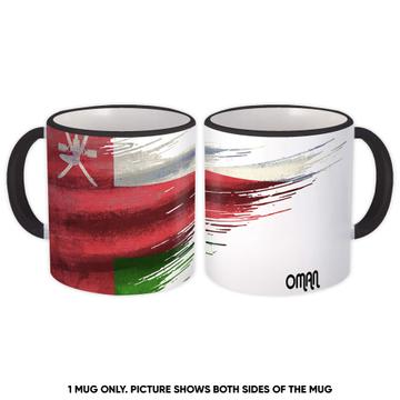 Oman Flag : Gift Mug Omani Travel Expat Country Artistic