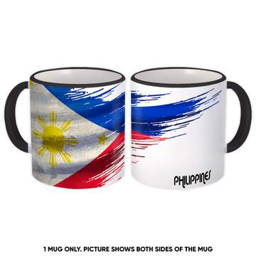 Philippines Flag : Gift Mug Filipino Travel Expat Country Artistic