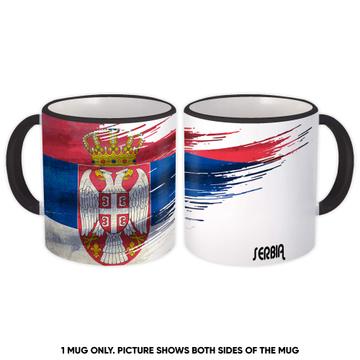Serbia Flag : Gift Mug Serbian Travel Expat Country Artistic
