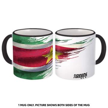 Suriname Flag : Gift Mug Surinamese Travel Expat Country Artistic