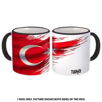 Turkey Flag : Gift Mug Turkish Travel Expat Country Artistic