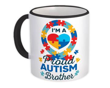 Proud Autism Brother Heart : Gift Mug Awareness Month Family Protection Autist Support