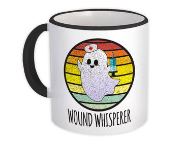Wound Whisperer : Gift Mug For Nurse Medical Professional Ghost Funny Cute Art Vintage