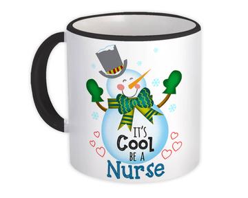 For Nurse Christmas Snowman : Gift Mug Seasons Greetings Coworker Medical Kid Children