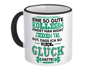 For Best Coworker Colleague : Gift Mug German Kollegin Birthday Funny Cute Quote Friend