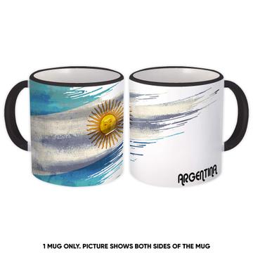 Argentina Flag : Gift Mug Modern Country Expat