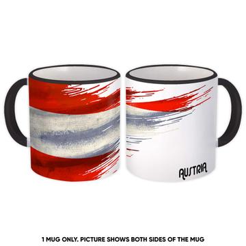 Austria Flag : Gift Mug Modern Country Expat