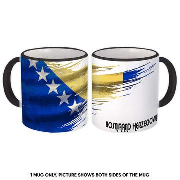Bosnia and Herzegovina Flag : Gift Mug Modern Country Expat