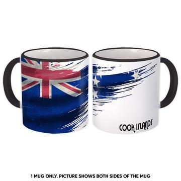 Cook Islands Flag : Gift Mug Modern Country Expat