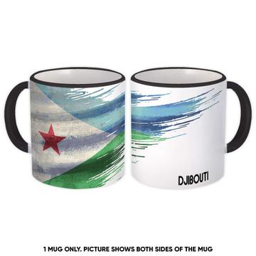 Djibouti Flag : Gift Mug Modern Country Expat