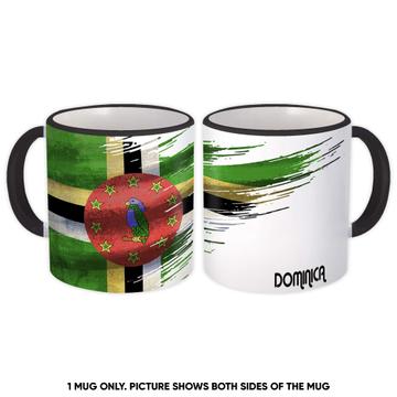 Dominica Flag : Gift Mug Modern Country Expat