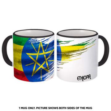 Ethiopia Flag : Gift Mug Modern Country Expat