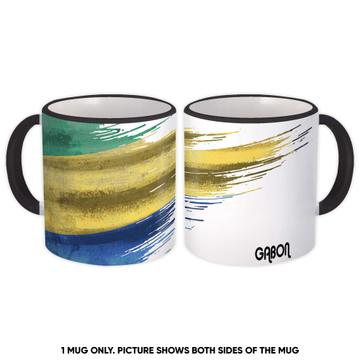 Gabon Flag : Gift Mug Modern Country Expat