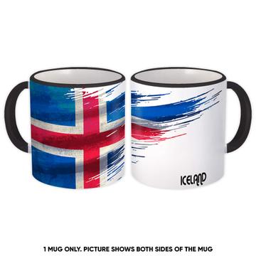 Iceland Flag : Gift Mug Modern Country Expat