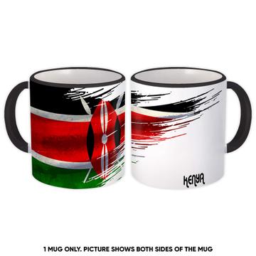 Kenya Flag : Gift Mug Modern Country Expat
