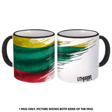 Lithuania Flag : Gift Mug Modern Country Expat