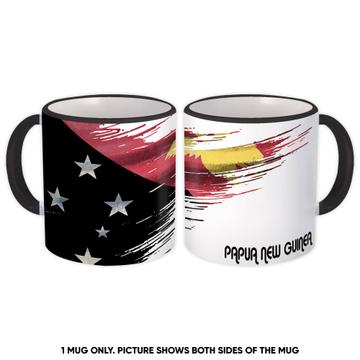 Papua New Guinea Flag : Gift Mug Modern Country Expat