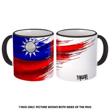 Taiwan Flag : Gift Mug Modern Country Expat
