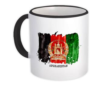Afghanistan Flag : Gift Mug Asia Travel Expat Country Watercolor