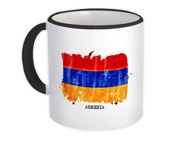 Armenia Flag : Gift Mug Europe Travel Expat Country Watercolor
