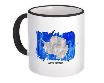 Antarctica Flag : Gift Mug Travel Expat Country Watercolor