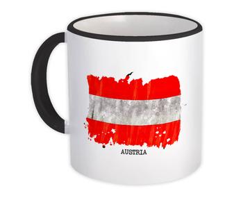 Austria Flag : Gift Mug Europe Travel Expat Country Watercolor