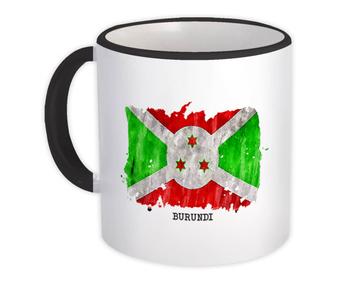 Burundi Flag : Gift Mug Africa Travel Expat Country Watercolor