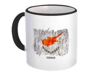 Cyprus Flag : Gift Mug Europe Travel Expat Country Watercolor
